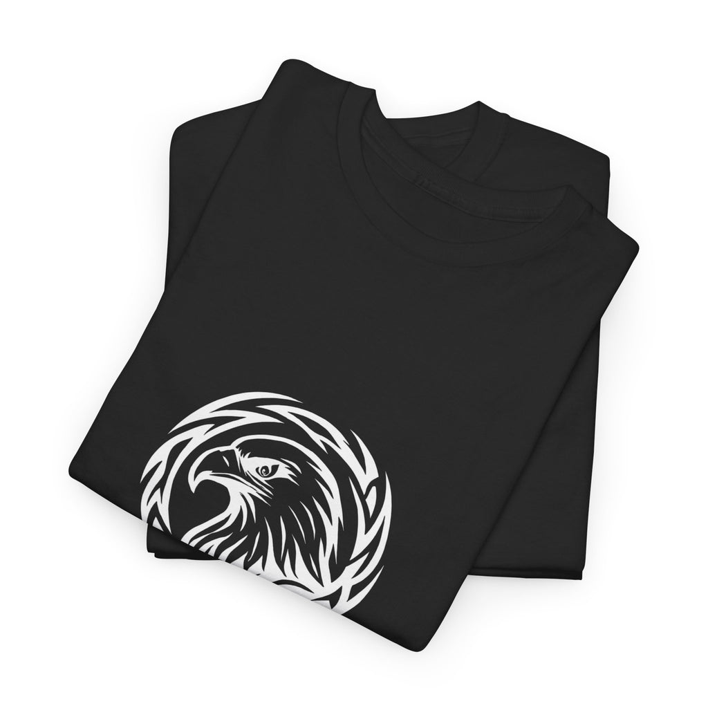 Strength Lion T‑Shirt — Tribal Lion Emblem Tee