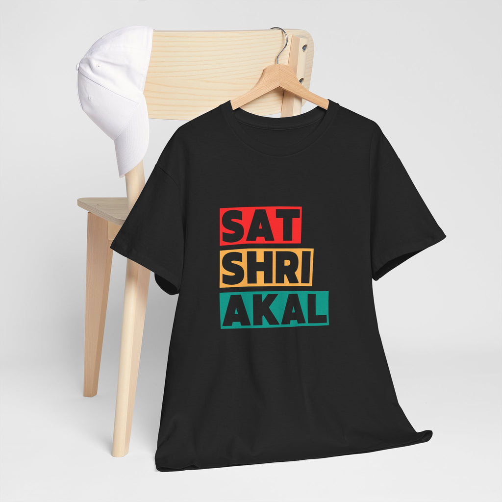 Sat Shri Akal Tee - Punjabi Sikh Greeting Graphic T-Shirt
