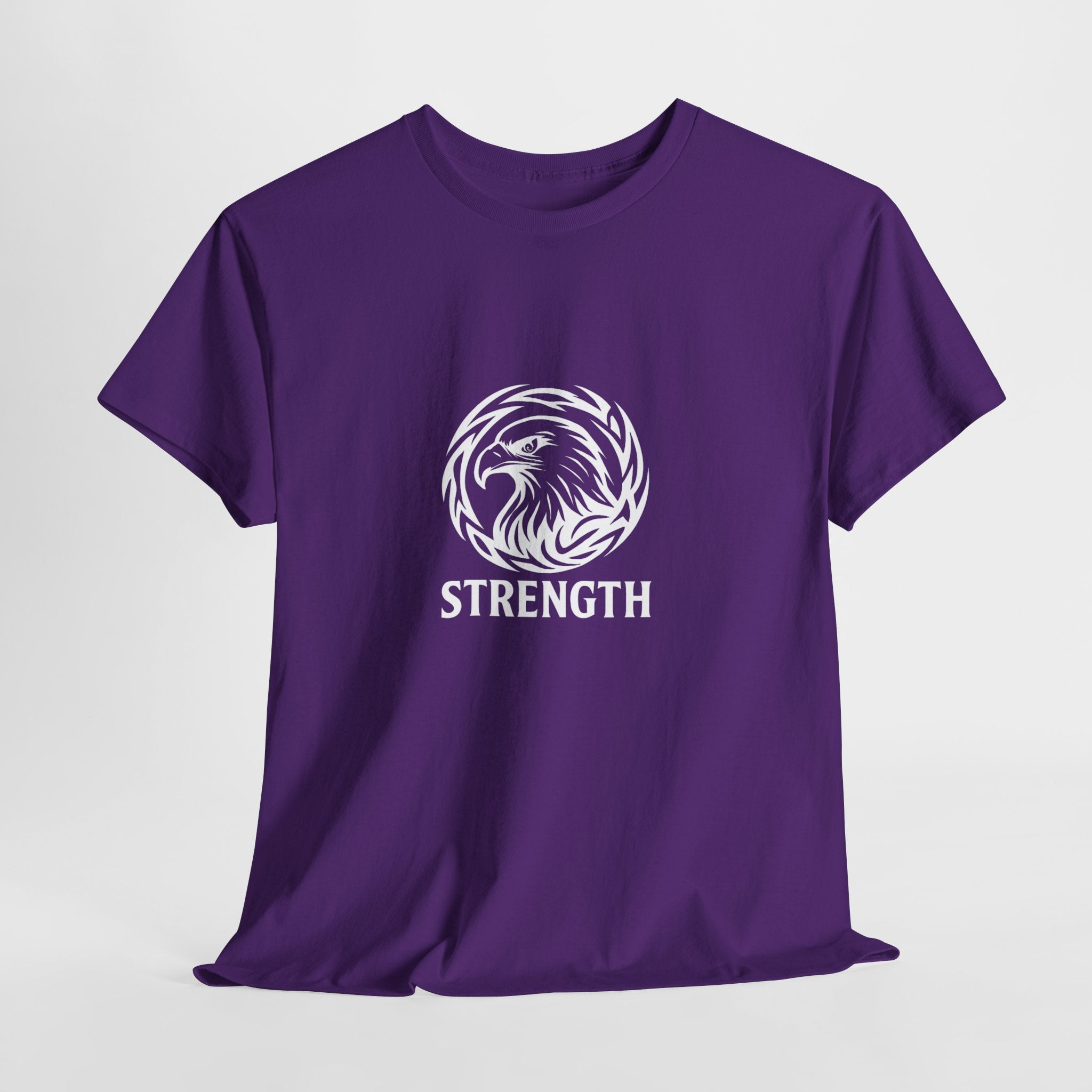 Strength Lion T‑Shirt — Tribal Lion Emblem Tee
