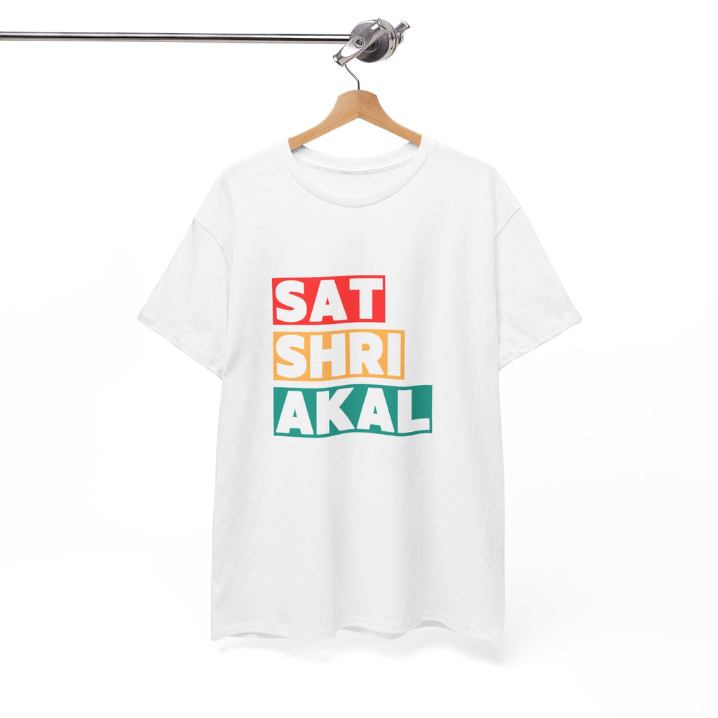 Sat Shri Akal Tee - Punjabi Sikh Greeting Graphic T-Shirt